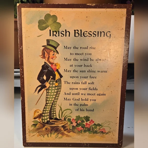 Irish Blessing Decorative St Patricks Day Plaque - Picture 3 of 5